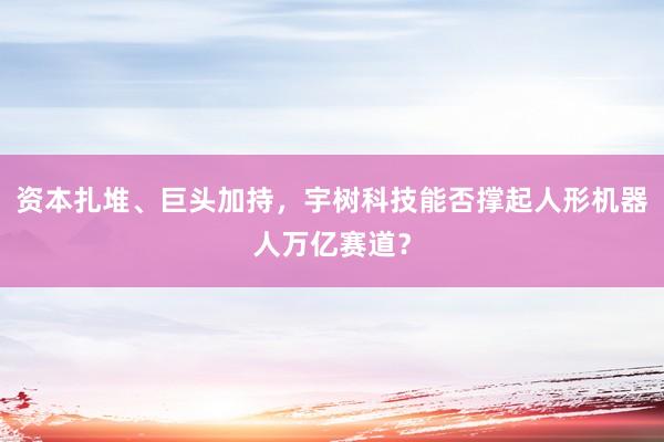 资本扎堆、巨头加持，宇树科技能否撑起人形机器人万亿赛道？