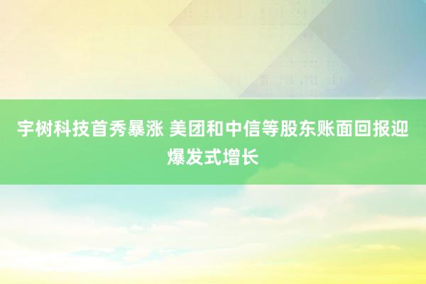 宇树科技首秀暴涨 美团和中信等股东账面回报迎爆发式增长