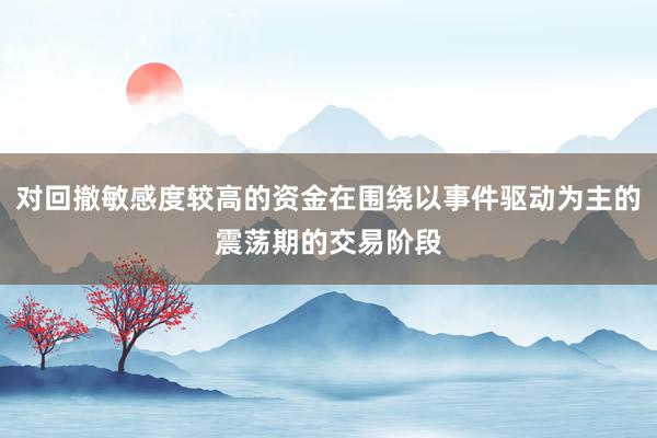 对回撤敏感度较高的资金在围绕以事件驱动为主的震荡期的交易阶段