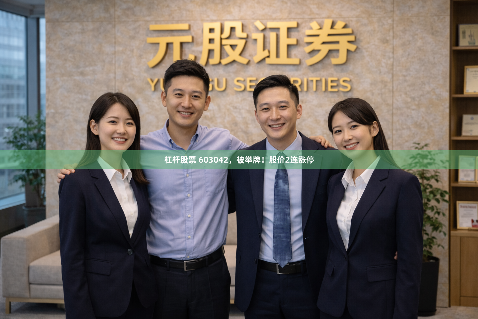 杠杆股票 603042，被举牌！股价2连涨停