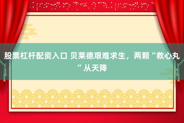 股票杠杆配资入口 贝莱德艰难求生，两颗“救心丸”从天降