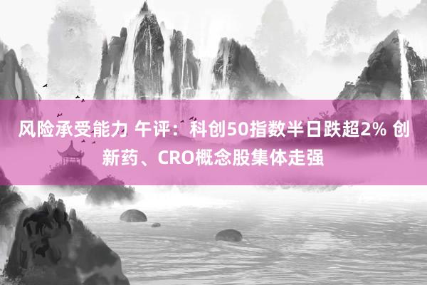 风险承受能力 午评：科创50指数半日跌超2% 创新药、CRO概念股集体走强